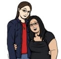 Me & Kat portrait (2010)