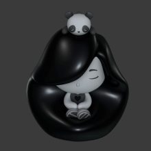 Hide In Your Hair (2021) - digital 3D Hide In Your Hair (2021) - digital 3D