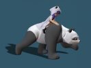 Panda Girl (2021) - digital 3D
