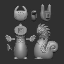 Dragon - parts (2022) - 3D Dragon - parts (2022) - 3D