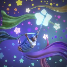 Girl Swinging on a Shooting Star (2023) -3D updated version Girl Swinging on a Shooting Star (2023) -3D updated version