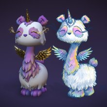 Pandragoncorn - 3D vs 2D sketch (2023) Pandragoncorn - 3D vs 2D sketch (2023)