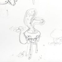 Dangerously Cute - Toxic rough sketch (2020)