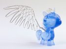 Designer Toy - clear blue large wings unicorn (2017)