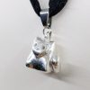 Silver Clay Scrappy Cat charm (2019)