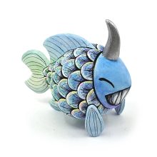 Blue Blade - Ballballfish by 78jo Custom (2020) - Designer Toy Blue Blade - Ballballfish by 78jo Custom (2020) - Designer Toy