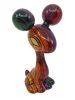 Rainbow Polished Wood Effect Draffi Pup (2020) - Designer Toy