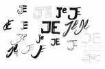 JE Logo ideas - fonts