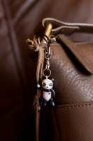 Waving Heart Panda Charm - on bag (2014)