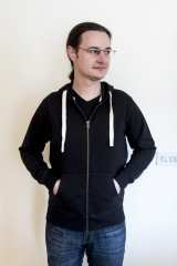 Panda Robots Hoodie - front (2014)
